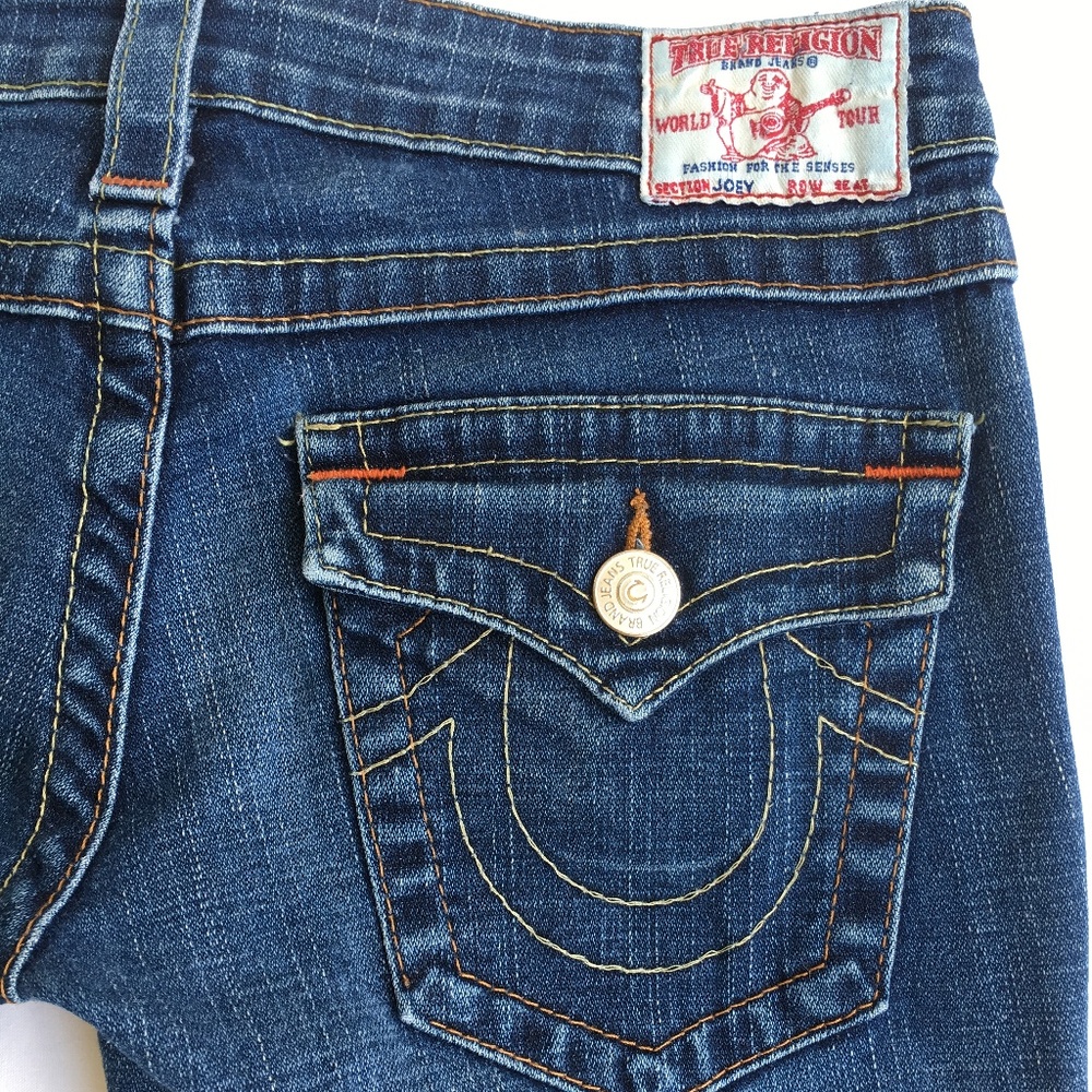 True Religion Joey Jeans Twisted Seams Flap Pocket - Picture 1 of 8